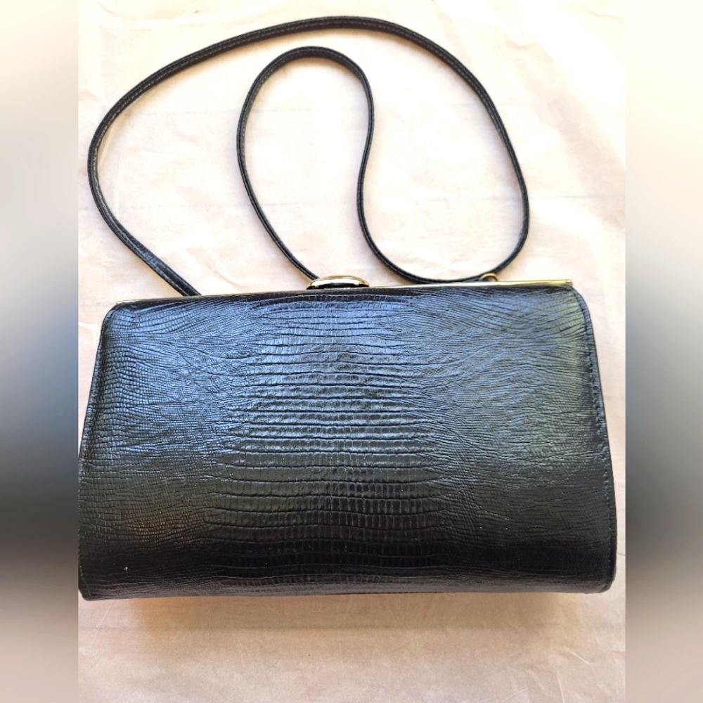 Vintage‎ Black Clutch Hand Shoulder Bag